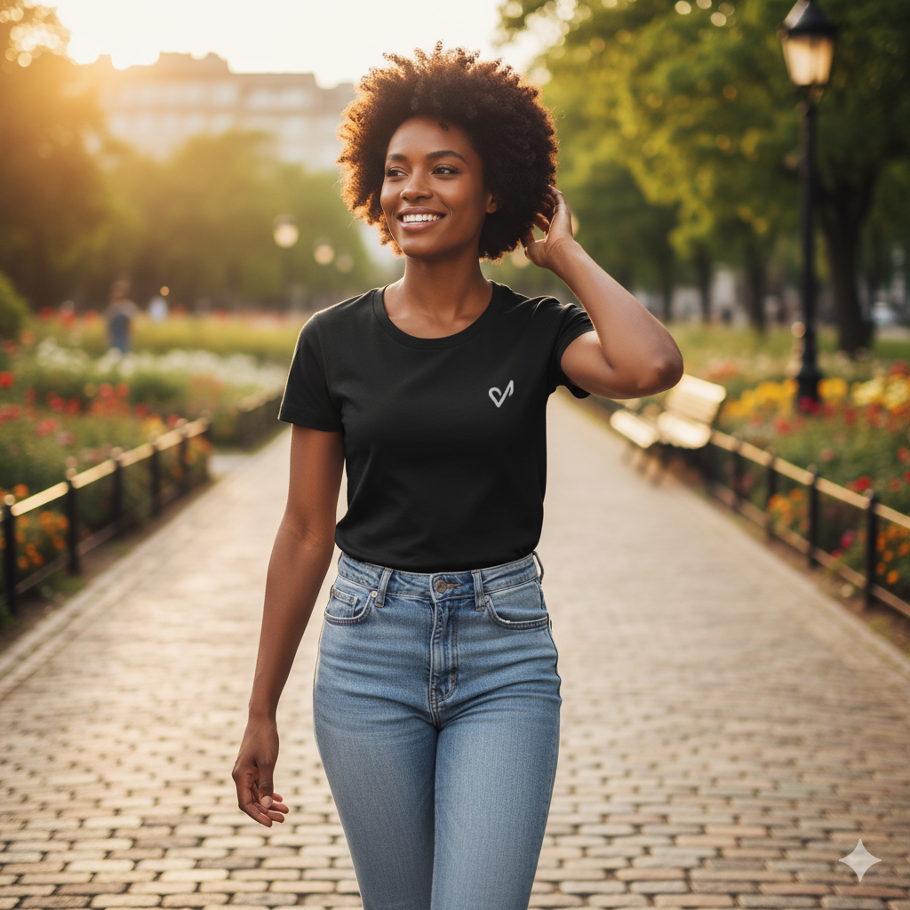 Women's Organic Short Sleeve T-Shirt , Sustainable Fashion