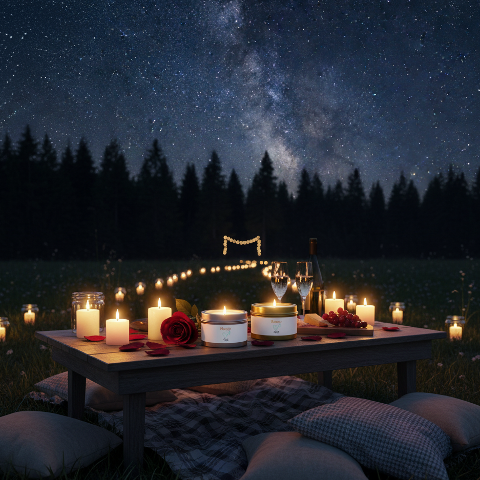 Bougies en boîte parfumées à la vanille naturelle - Décoration chaleureuse pour la maison, cadeau pour elle, aromathérapie relaxante, essentiels pour prendre soin de soi