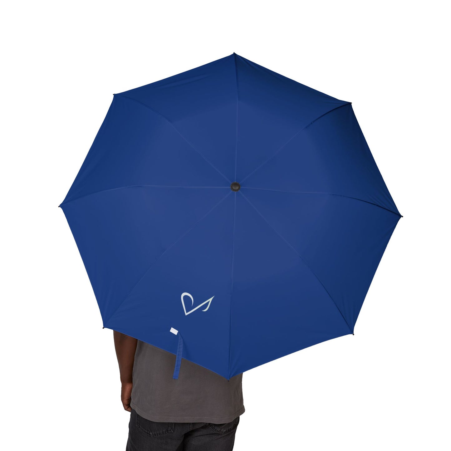 Parapluie pliable compact bleu | Équipement de pluie écologique, indispensable pour les voyages, accessoire d'extérieur léger