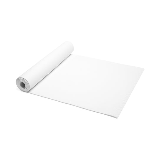 White Foam Yoga Mat — Non‑Slip Lightweight Exercise Mat