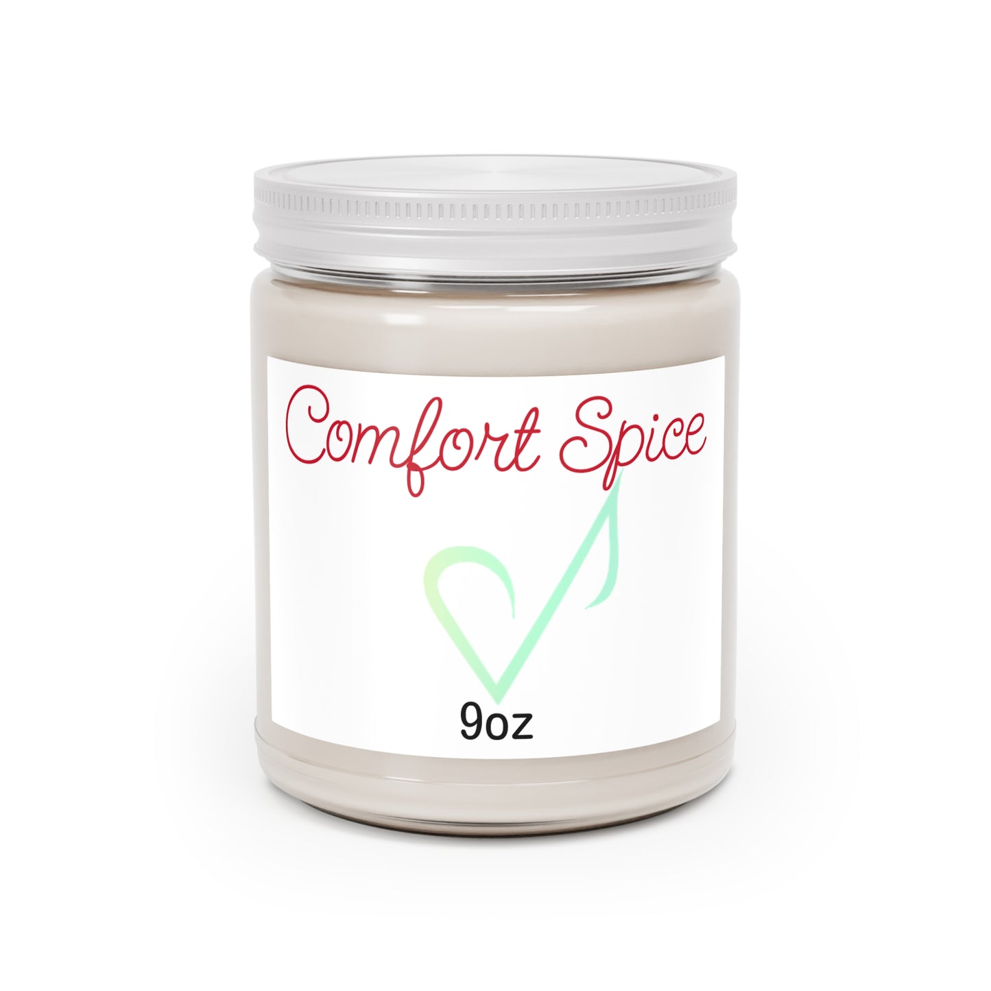 Comfort Spice Soy Candle — 9oz Scented Jar with White Lid