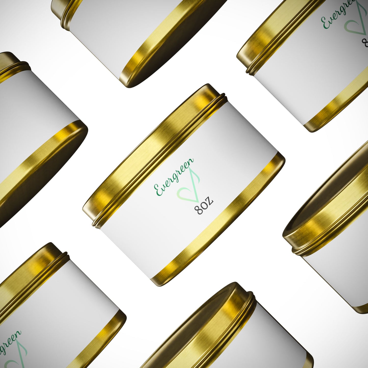 Bougies parfumées Evergreen en boîte métallique | Bougie parfumée écologique pour la maison, les cadeaux, la relaxation, l'aromathérapie et la décoration saisonnière