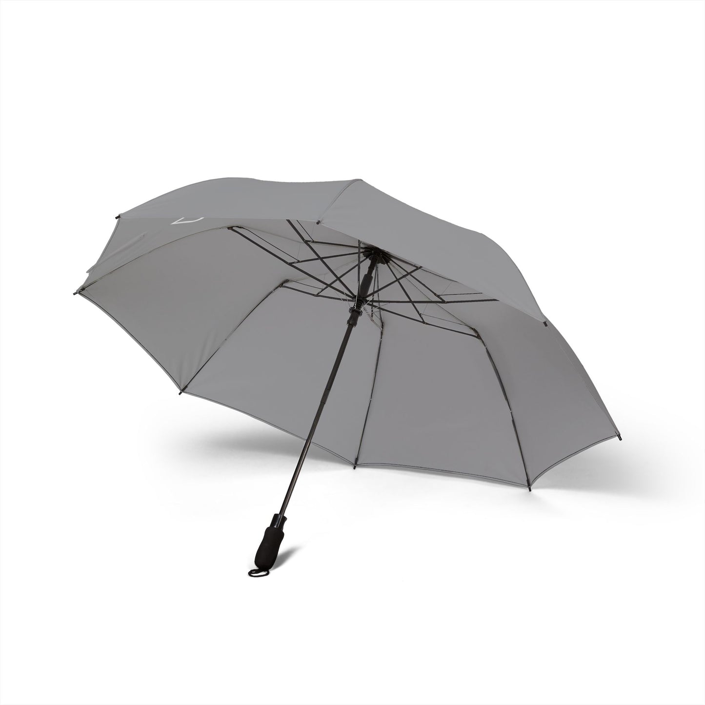 Parapluie compact pliable gris | Équipement de pluie écologique, indispensable pour les voyages, accessoire d'extérieur léger