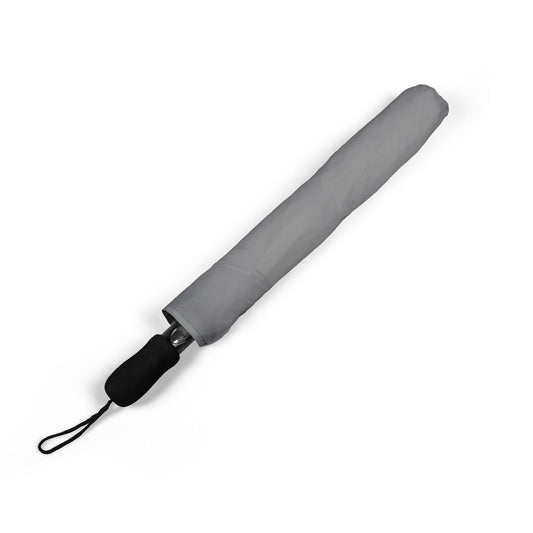 Grey Compact Foldable Umbrella | Eco-Friendly Rain Gear, Travel Essentials, Lightweight Outdoor Accessory
