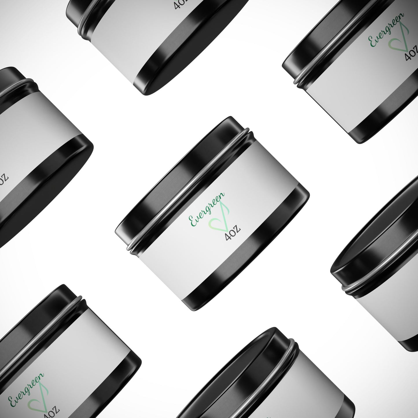 Bougies parfumées Evergreen en boîte métallique | Bougie parfumée écologique pour la maison, les cadeaux, la relaxation, l'aromathérapie et la décoration saisonnière