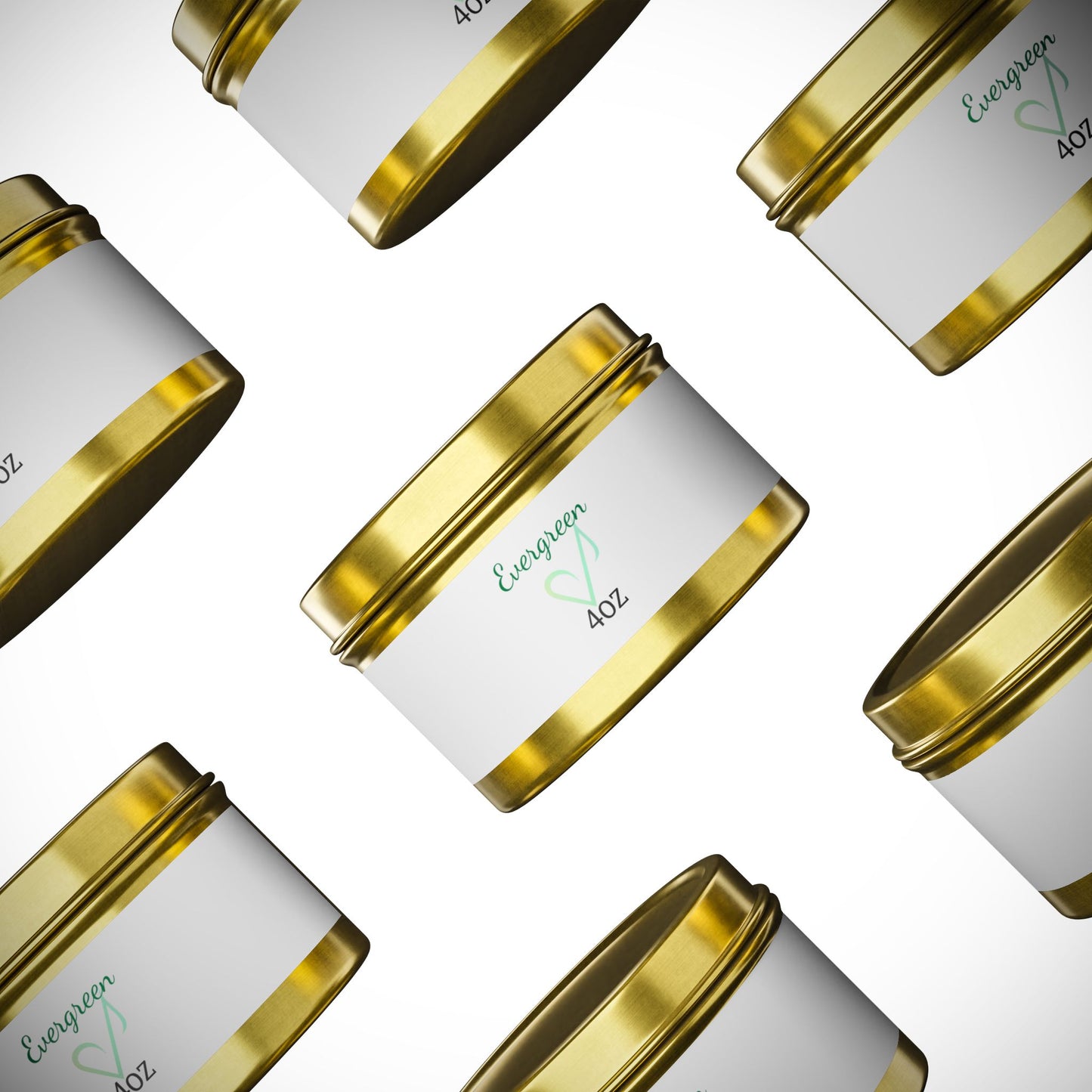 Bougies parfumées Evergreen en boîte métallique | Bougie parfumée écologique pour la maison, les cadeaux, la relaxation, l'aromathérapie et la décoration saisonnière