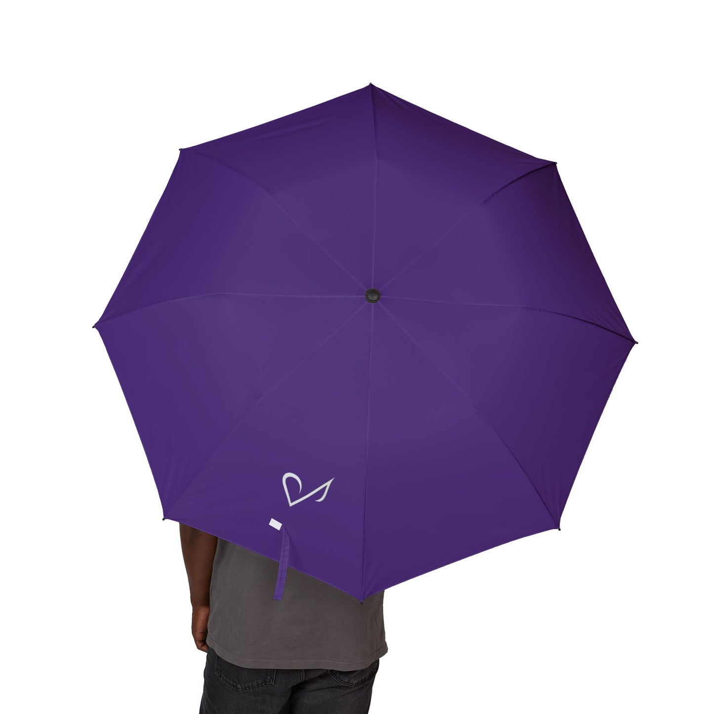 Parapluie pliable compact violet | Équipement de pluie écologique, indispensable pour les voyages, accessoire d'extérieur léger